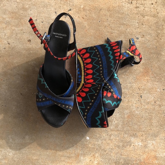 Massimolonardo multicolored wedges - Picture 1 of 4